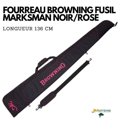 FOURREAU POUR FUSIL BROWNING MARKSMAN NOIR/ROSE 136CM