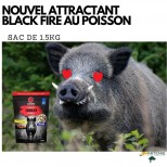 PACK 3 arômes - Attractif BLACK FIRE Invisible pour sanglier BLACK FIRE  INVISIBLE ANIS +POISSON + CHOCOLAT