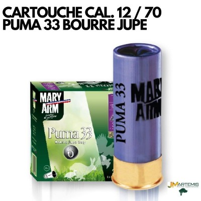 CARTOUCHE PUMA 33 CAL. 12/70 BOURRE JUPE