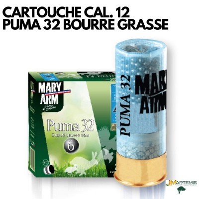 CARTOUCHE MARY ARM PUMA 32 CAL. 12 BOURRE GRASSE