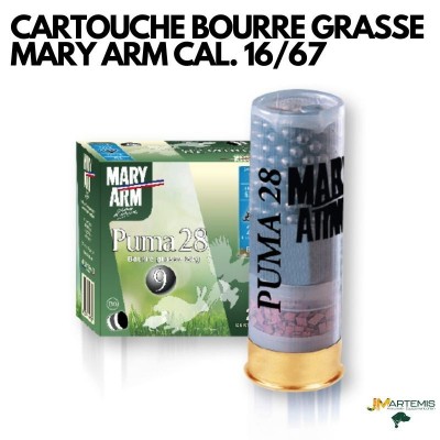 CARTOUCHE BOURRE GRASSE MARY ARM CAL.16/67