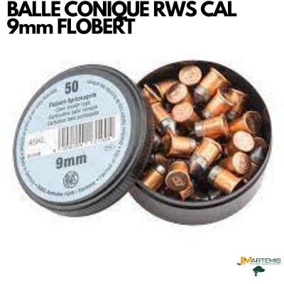 BALLE CONIQUE RWS CAL. 9mm FLOBERT x50