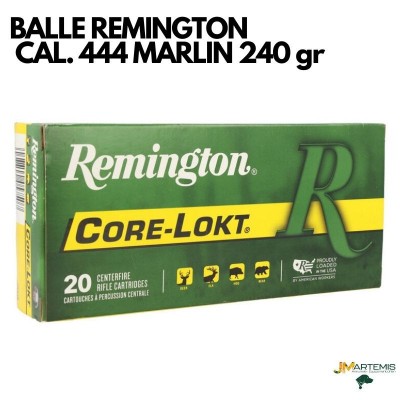 BALLE REMINGTON CORE-LOCK CAL. 444 MARLIN 240 gr SPCL