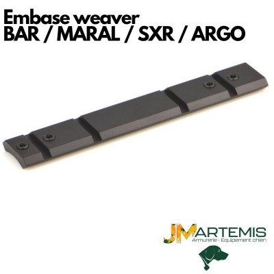 Embase warne weaver pour carabine browning bar / browning maral / winchester sxr / benelli argo