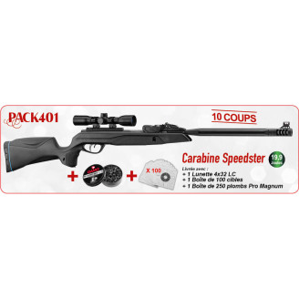 PACK NOËL GAMO SPEEDSTER 10 COUPS – 4,5 MM (19,9 J)