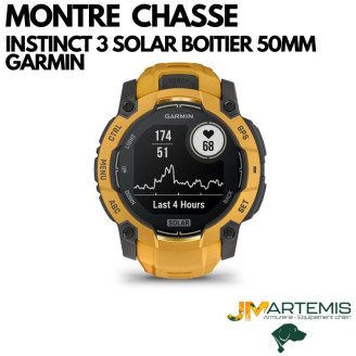 MONTRE Garmin Instinct® 3 SOLAR – JAUNE COMPATIBLE ALPHA