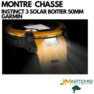 MONTRE Garmin Instinct® 3 SOLAR – JAUNE COMPATIBLE ALPHA