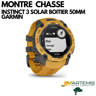 MONTRE Garmin Instinct® 3 SOLAR – JAUNE COMPATIBLE ALPHA