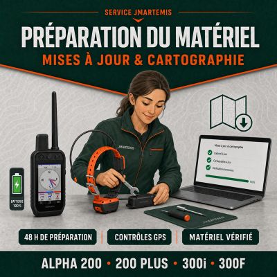 Mise en service Garmin Alpha 300 / 200 Plus/ 200 | JMARTEMIS