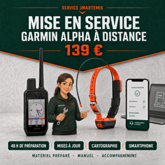 Mise en service Garmin Alpha 300, 200 Plus et 200 – Sérénité