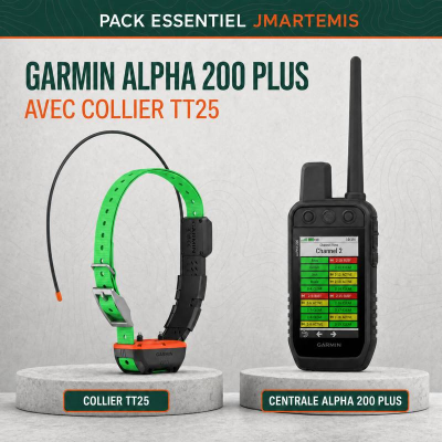 PACK ESSENTIEL JMARTEMIS – GARMIN ALPHA 200 PLUS + TT25