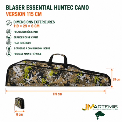 FOURREAU BLASER ESSENTIAL HUNTEC CAMO – 115 CM OU 128 CM