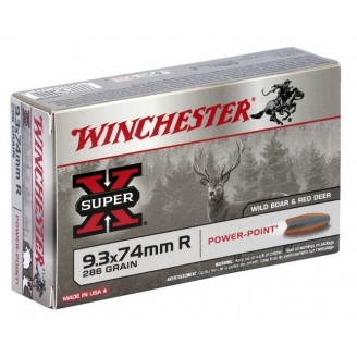 Boite de balles Winchester 9.3X74R Power point